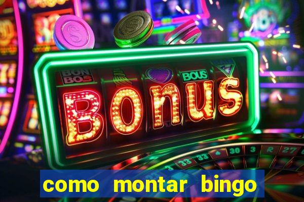 como montar bingo brinquedos toia